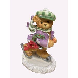 Cherished Teddies Figurine  Adam It's A Holiday On Ice with Box